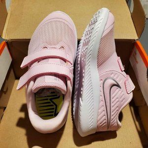 New toddler 9c girls pink nike star runner 2 tdv sneakers size 9